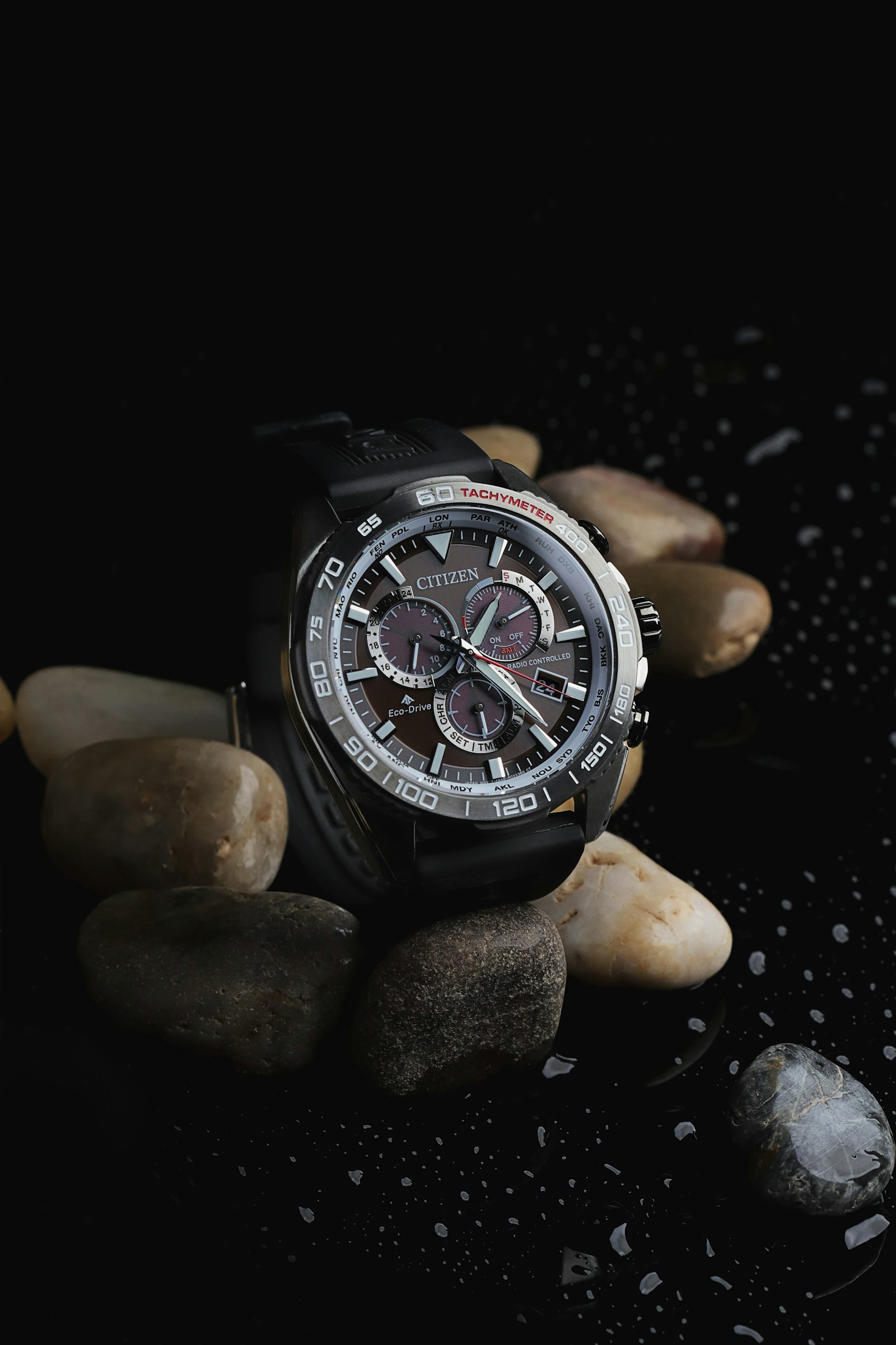 Luxury watch on a desk setting for AI watch ad creative reference